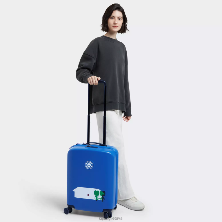 \"maišeliai\" smalsumas mažas minju kim 4 ratais riedantis bagažas 22V8R512 Kipling moterys minju multi print