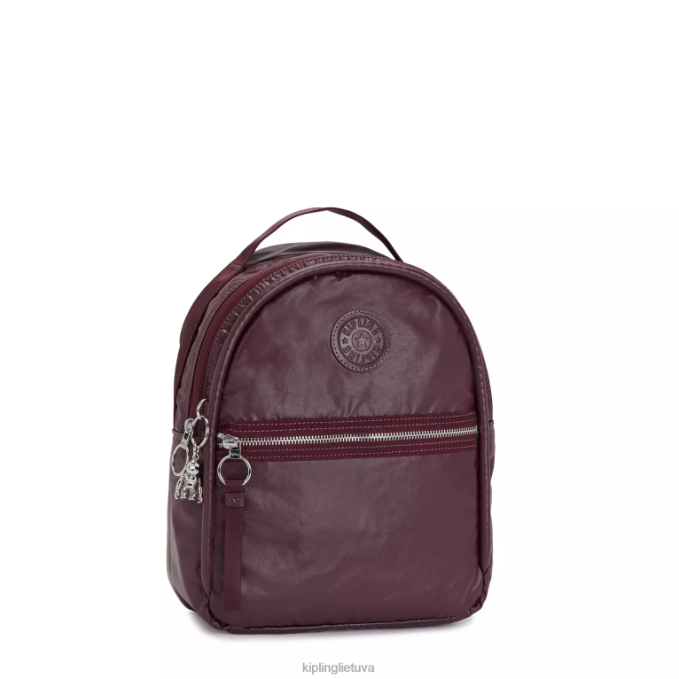 \"maišeliai\" kae metalinė kuprinė 22V8R386 Kipling moterys bordo lakas metalinis