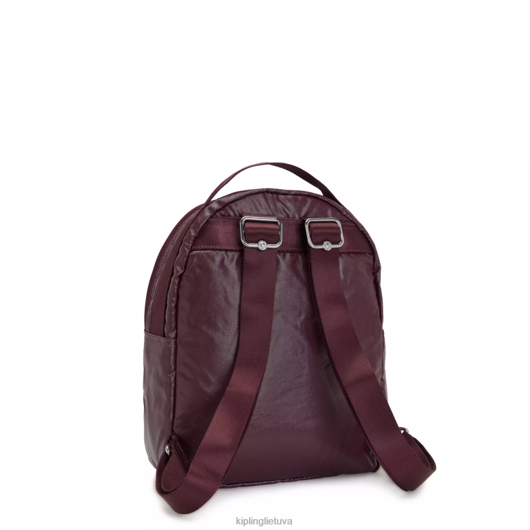 \"maišeliai\" kae metalinė kuprinė 22V8R386 Kipling moterys bordo lakas metalinis