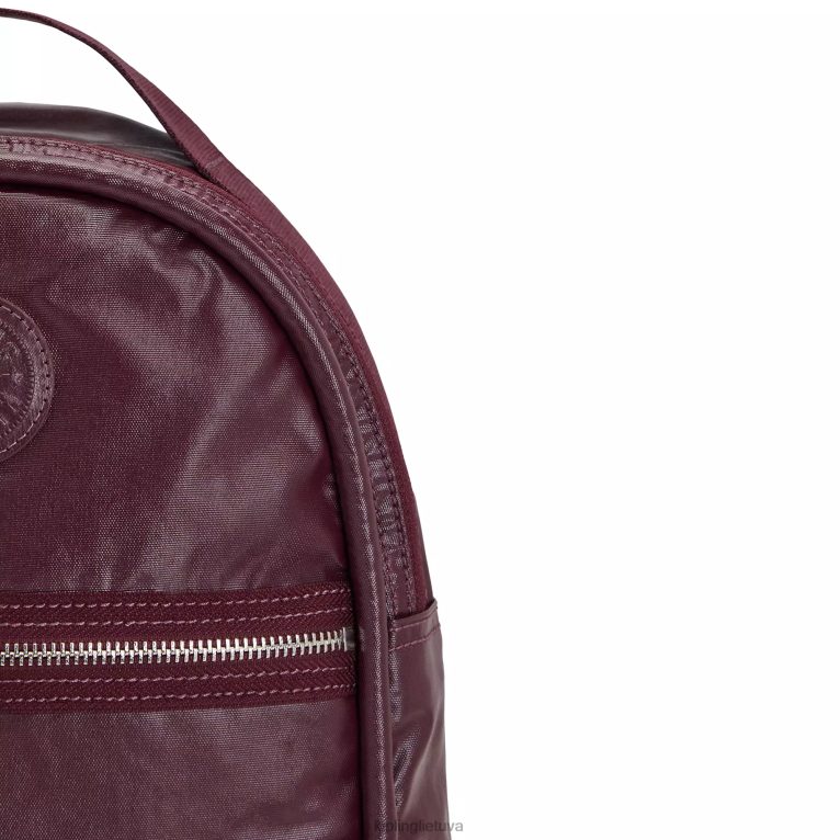 \"maišeliai\" kae metalinė kuprinė 22V8R386 Kipling moterys bordo lakas metalinis