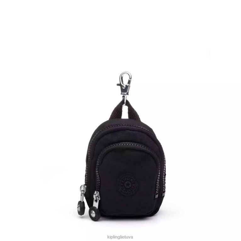 priedai Seoul mini raktų pakabukas 22V8R616 Kipling moterys tikra juoda
