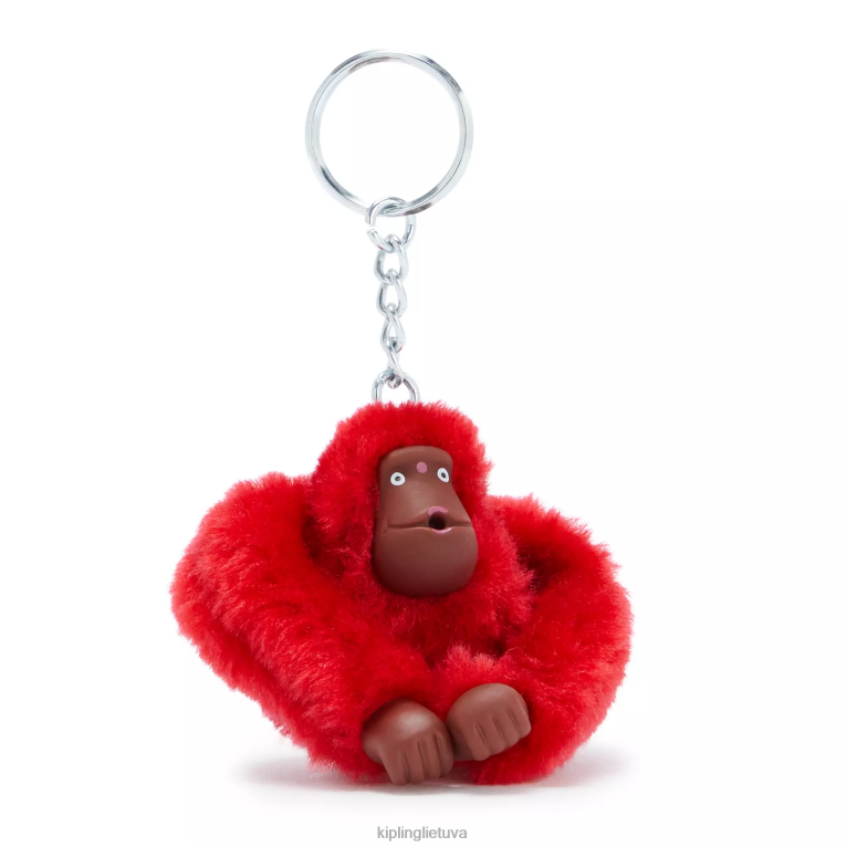 priedai Sven Monkey raktų pakabukas 22V8R690 Kipling moterys vyšnių tonas
