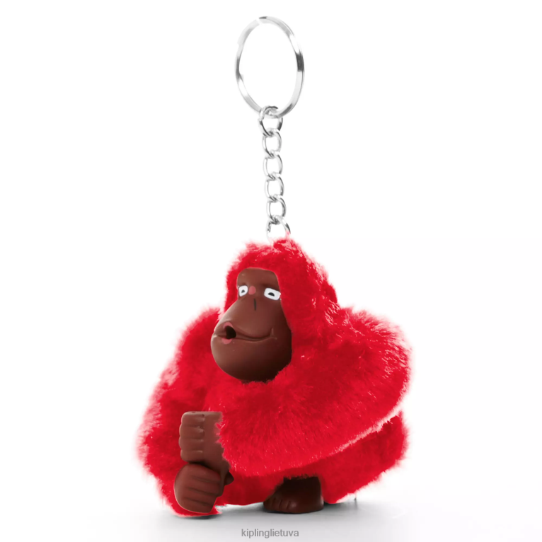 priedai Sven Monkey raktų pakabukas 22V8R695 Kipling moterys vyšnių tonas