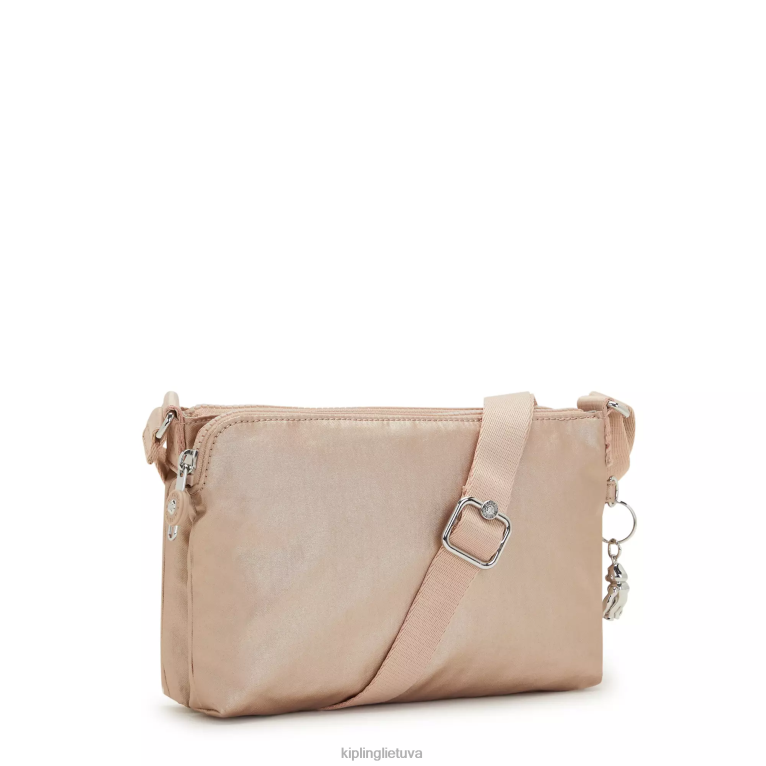 \"maišeliai\" Boyd metalinis crossbody krepšys 22V8R211 Kipling moterys auksinis žavesys metalinis