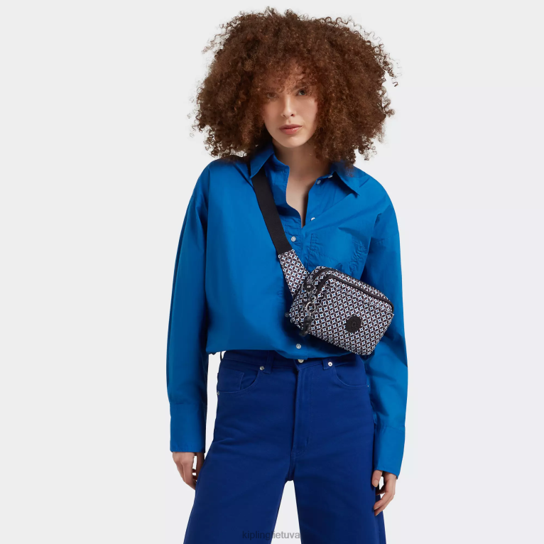 \"maišeliai\" abanu multi printed kabrioletas crossbody bag 22V8R322 Kipling moterys juoda plytelė