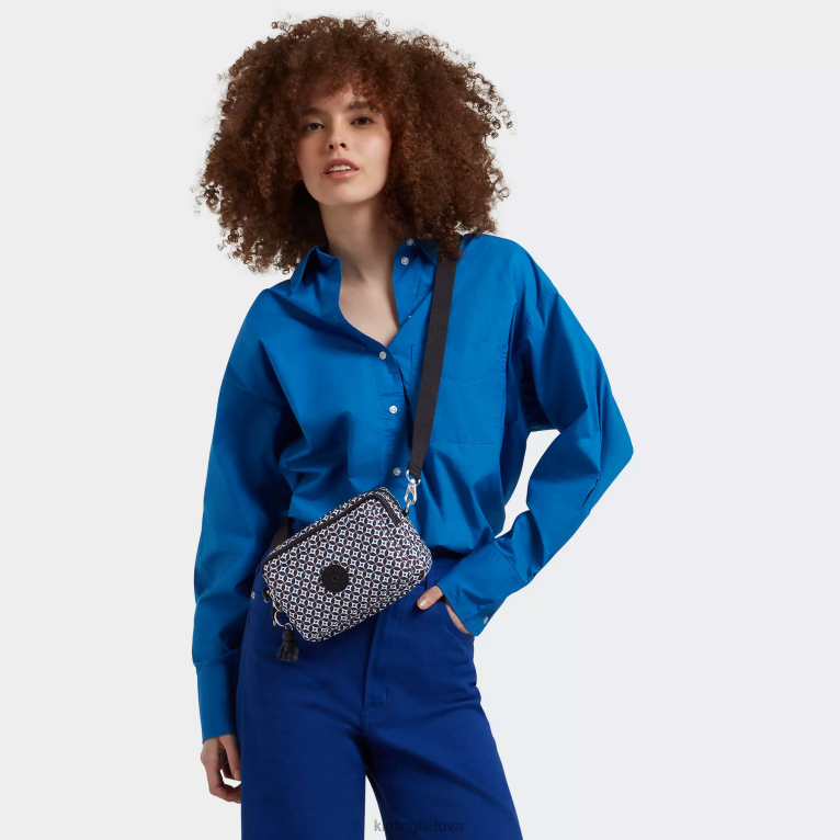 \"maišeliai\" abanu multi printed kabrioletas crossbody bag 22V8R322 Kipling moterys juoda plytelė