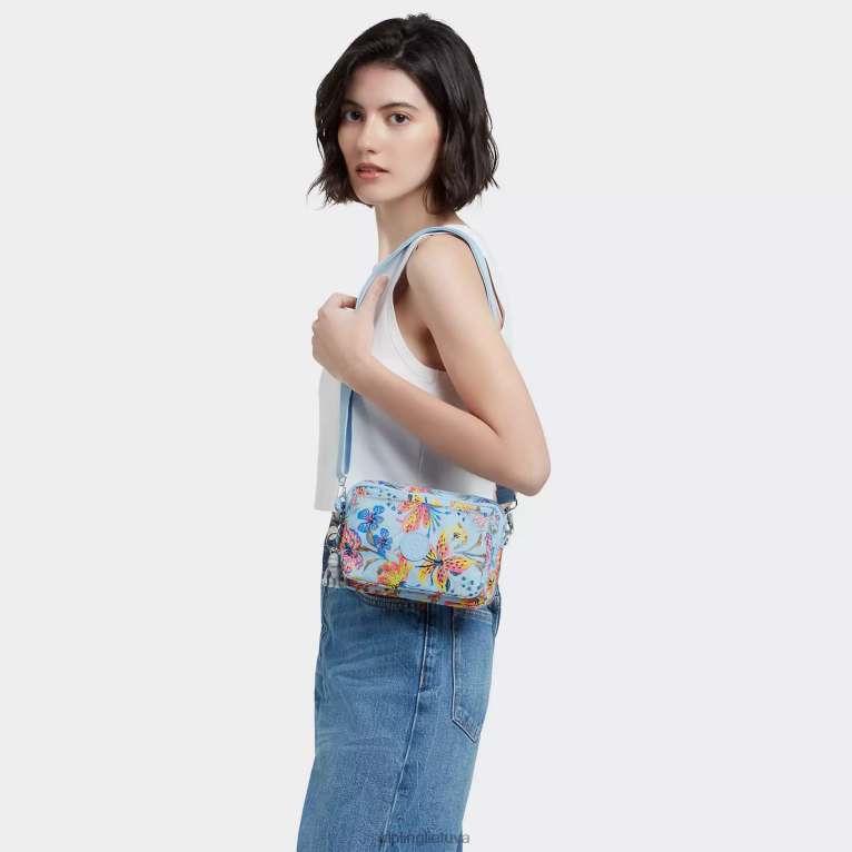 \"maišeliai\" abanu multi printed kabrioletas crossbody bag 22V8R323 Kipling moterys laukinės gėlės