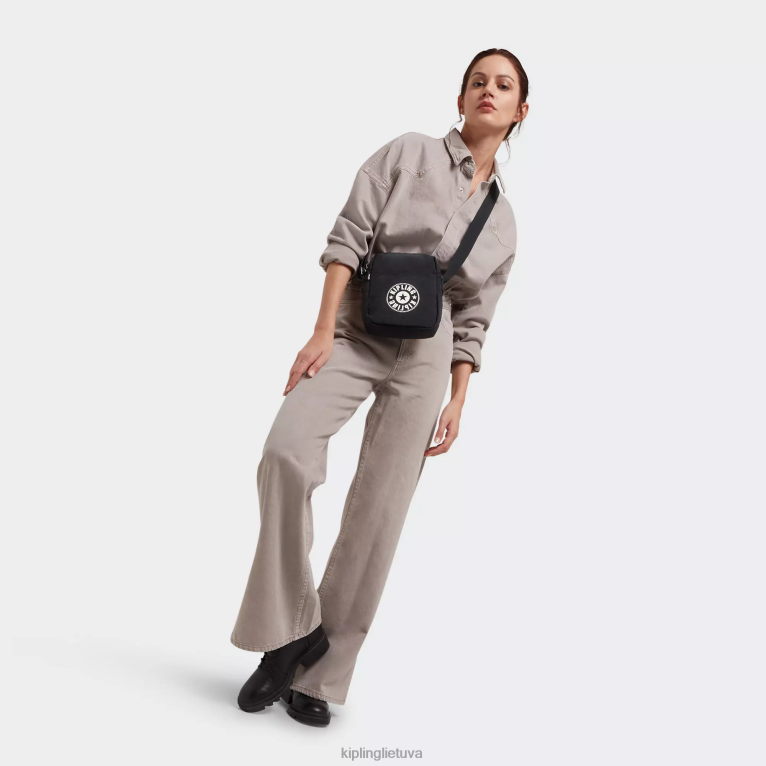 \"maišeliai\" chaz crossbody krepšys 22V8R235 Kipling moterys juoda lite