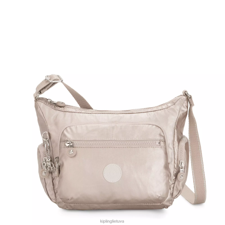 "maišeliai" gabbie mažas metalinis crossbody krepšys 22V8R186 Kipling moterys metalinis švytėjimas