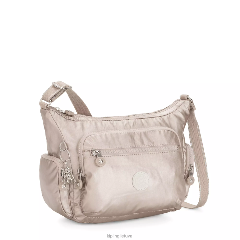 \"maišeliai\" gabbie mažas metalinis crossbody krepšys 22V8R186 Kipling moterys metalinis švytėjimas
