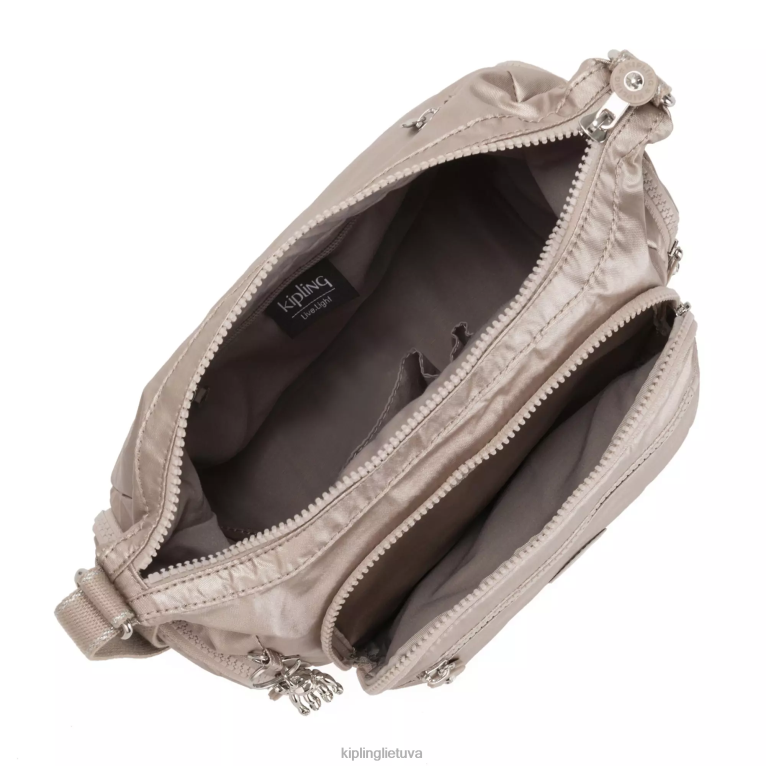 \"maišeliai\" gabbie mažas metalinis crossbody krepšys 22V8R186 Kipling moterys metalinis švytėjimas