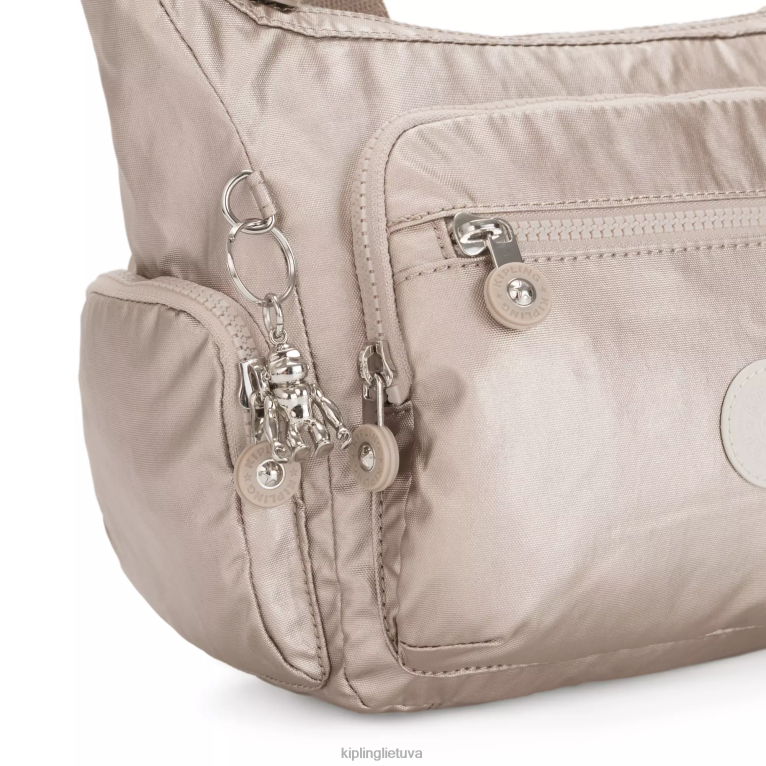 \"maišeliai\" gabbie mažas metalinis crossbody krepšys 22V8R186 Kipling moterys metalinis švytėjimas