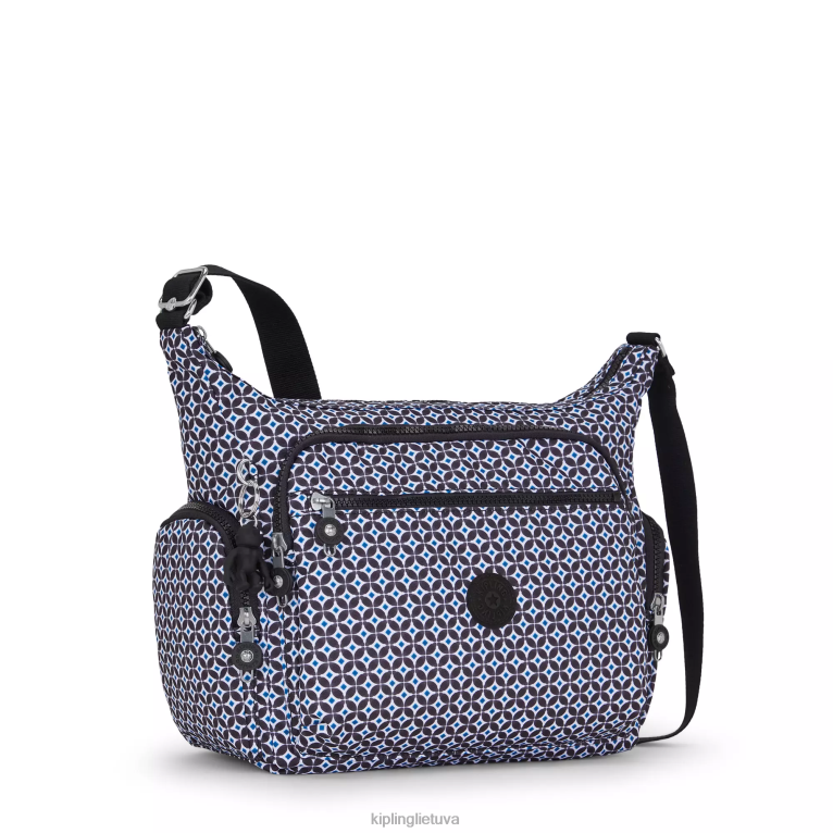 \"maišeliai\" gabbie margintas crossbody krepšys 22V8R142 Kipling moterys juoda plytelė
