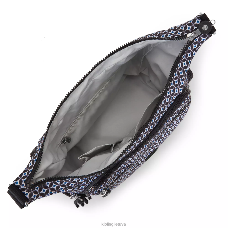 \"maišeliai\" gabbie margintas crossbody krepšys 22V8R142 Kipling moterys juoda plytelė