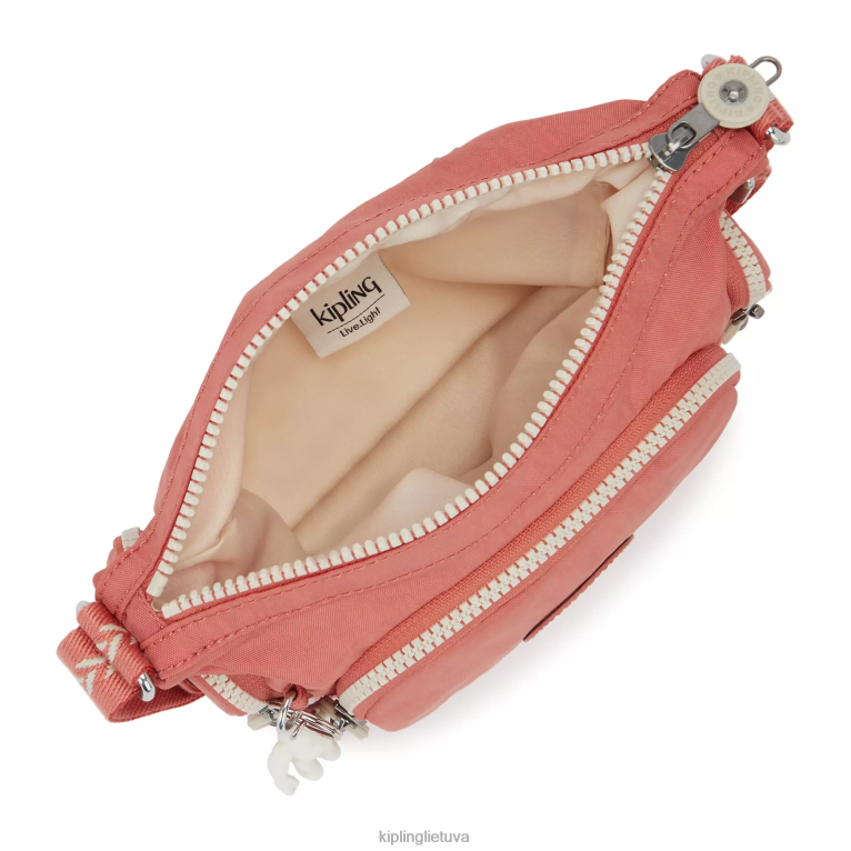 \"maišeliai\" gabbie mini crossbody krepšys 22V8R23 Kipling moterys vintažinė rožinė