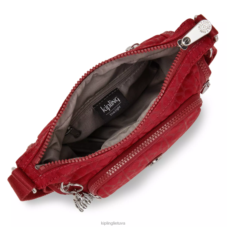 \"maišeliai\" gabbie mini crossbody krepšys 22V8R73 Kipling moterys parašas raudonas