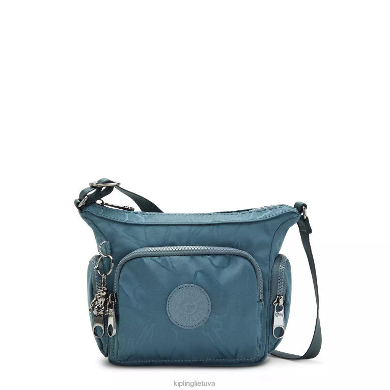 \"maišeliai\" gabbie mini margintas crossbody krepšys 22V8R102 Kipling moterys naktinė pilka