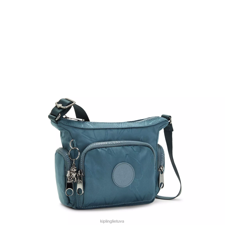 \"maišeliai\" gabbie mini margintas crossbody krepšys 22V8R102 Kipling moterys naktinė pilka