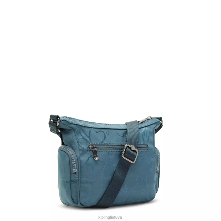 \"maišeliai\" gabbie mini margintas crossbody krepšys 22V8R102 Kipling moterys naktinė pilka