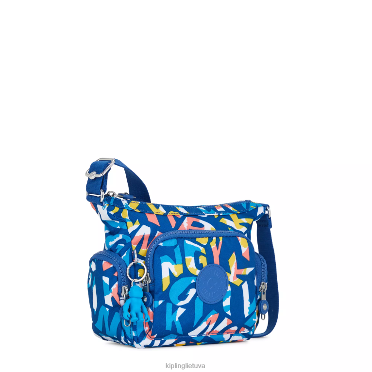 \"maišeliai\" gabbie mini margintas crossbody krepšys 22V8R139 Kipling moterys neoninis