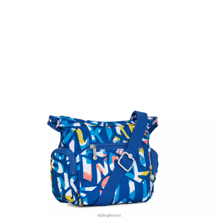 \"maišeliai\" gabbie mini margintas crossbody krepšys 22V8R139 Kipling moterys neoninis