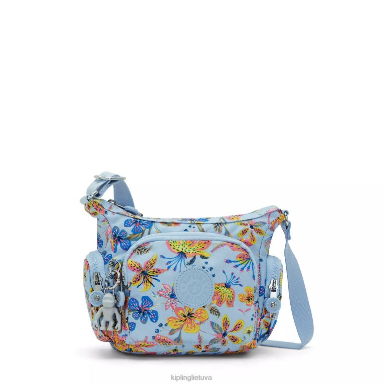 "maišeliai" gabbie mini margintas crossbody krepšys 22V8R141 Kipling moterys laukinės gėlės