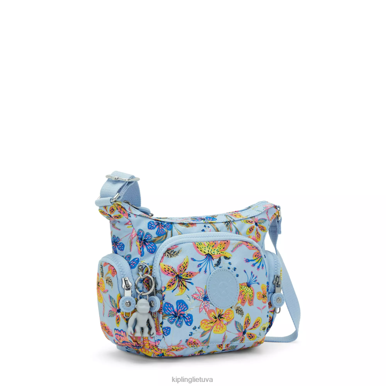\"maišeliai\" gabbie mini margintas crossbody krepšys 22V8R141 Kipling moterys laukinės gėlės