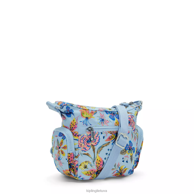 \"maišeliai\" gabbie mini margintas crossbody krepšys 22V8R141 Kipling moterys laukinės gėlės