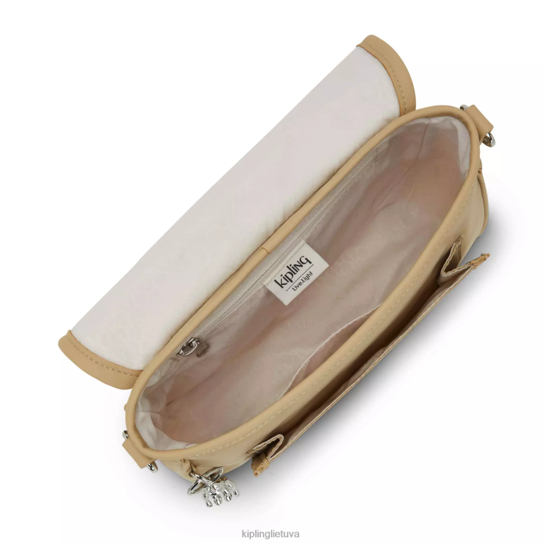 \"maišeliai\" inaki mažas crossbody krepšys 22V8R180 Kipling moterys natūrali smėlio spalvos