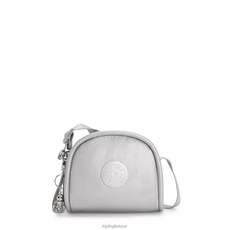 "maišeliai" jesper metalinis crossbody krepšys 22V8R205 Kipling moterys šviesus metalas