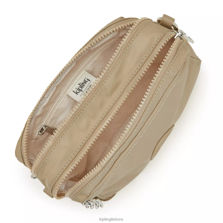 \"maišeliai\" milda crossbody krepšys 22V8R69 Kipling moterys natūrali smėlio spalvos