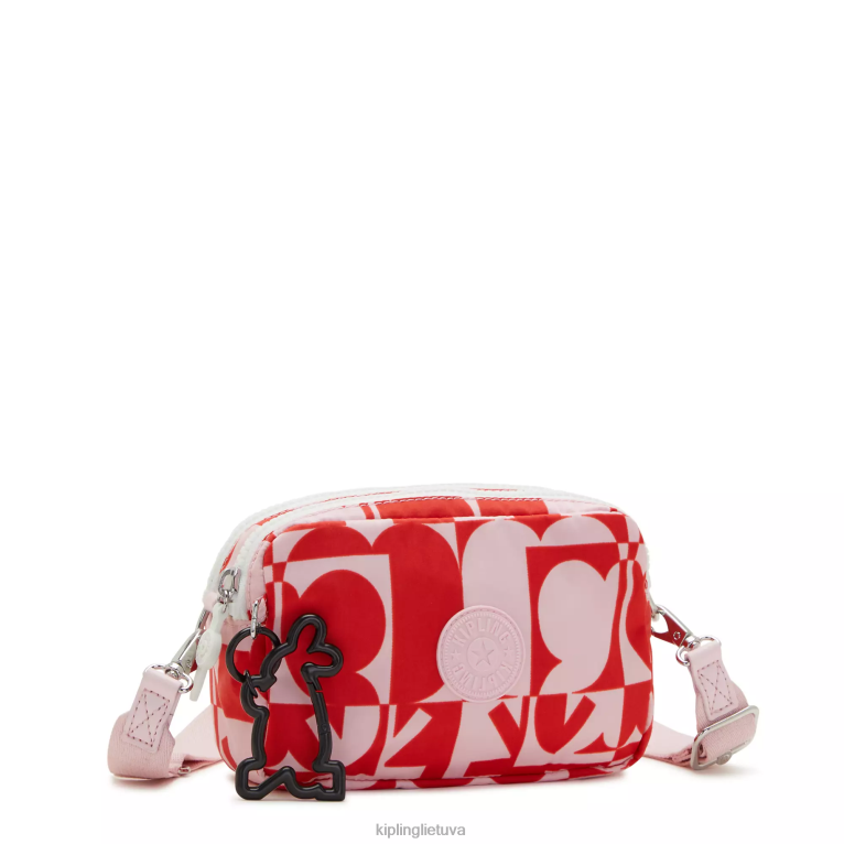 \"maišeliai\" milda minju kim crossbody bag 22V8R43 Kipling moterys minju multi print