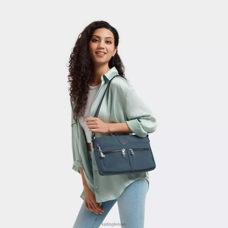 \"maišeliai\" naujas angie crossbody krepšys 22V8R166 Kipling moterys naktinė pilka