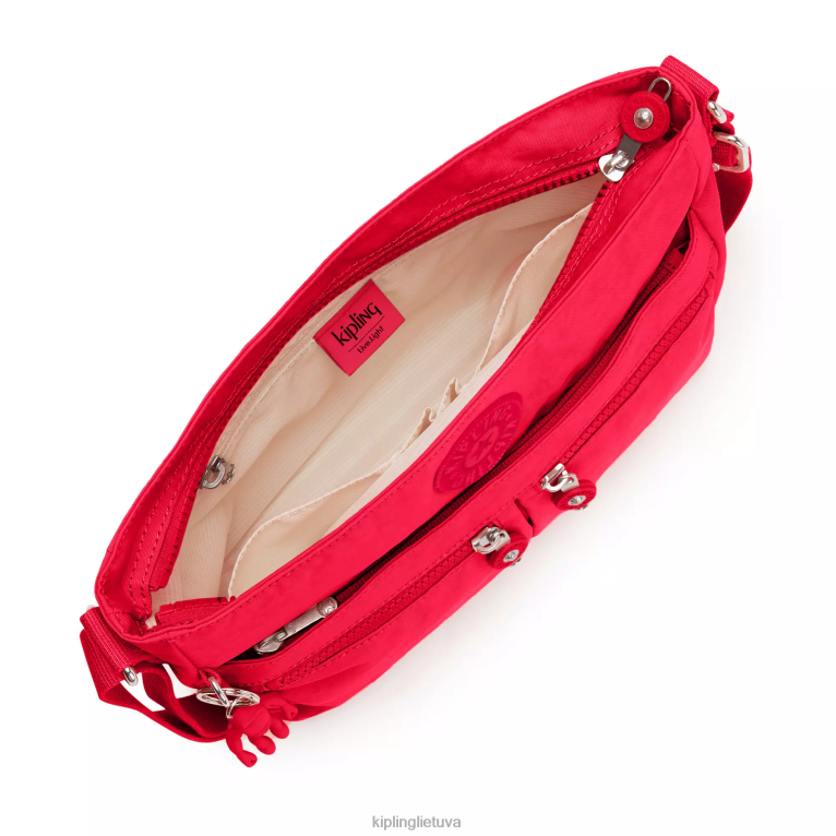 \"maišeliai\" naujas angie crossbody krepšys 22V8R171 Kipling moterys raudonasis raudonasis