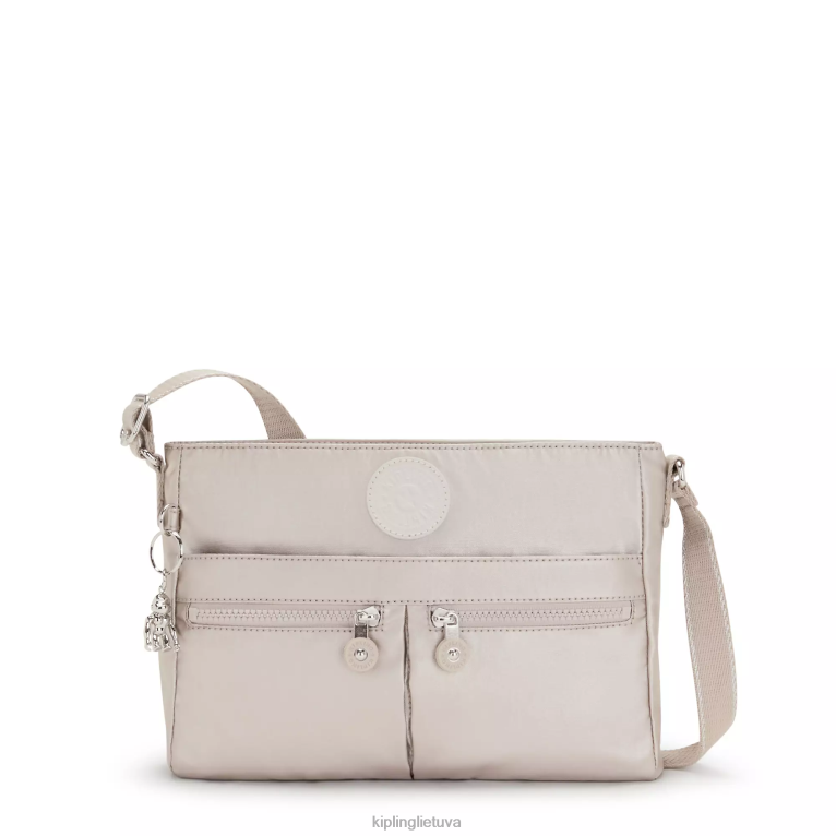 "maišeliai" naujas angie metalinis crossbody krepšys 22V8R231 Kipling moterys metalinis švytėjimas