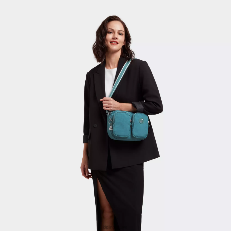 \"maišeliai\" patti crossbody krepšys 22V8R217 Kipling moterys vandenyno žalsva