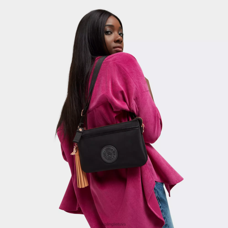 \"maišeliai\" riri crossbody krepšys 22V8R103 Kipling moterys rožė juoda