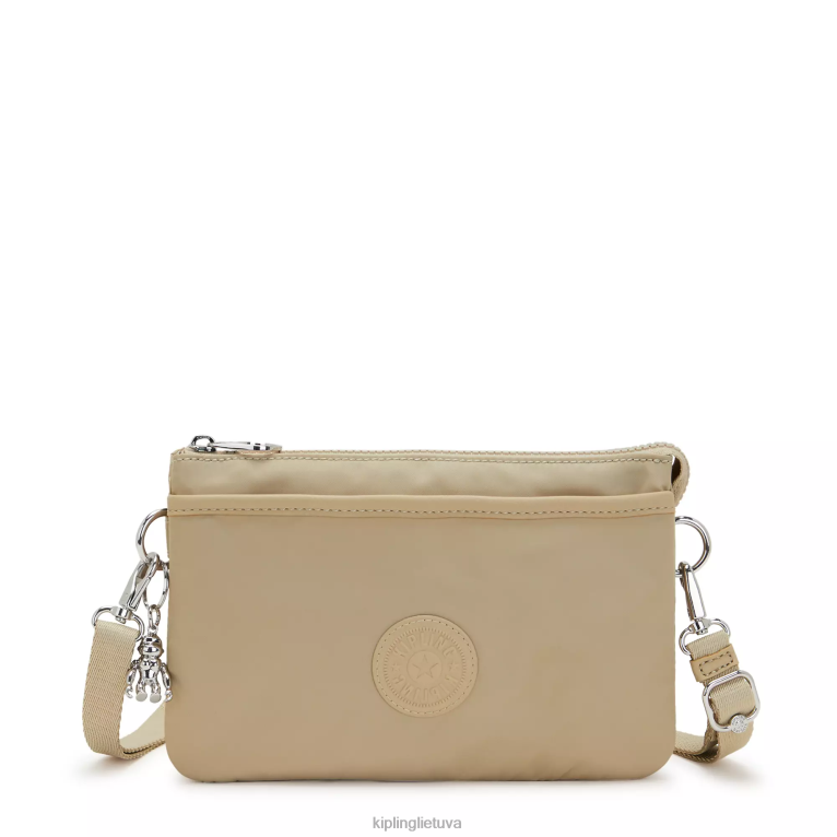 "maišeliai" riri crossbody krepšys 22V8R66 Kipling moterys natūrali smėlio spalvos