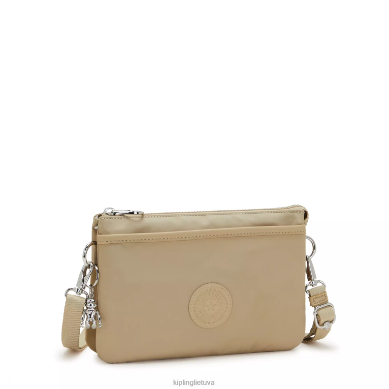 \"maišeliai\" riri crossbody krepšys 22V8R66 Kipling moterys natūrali smėlio spalvos