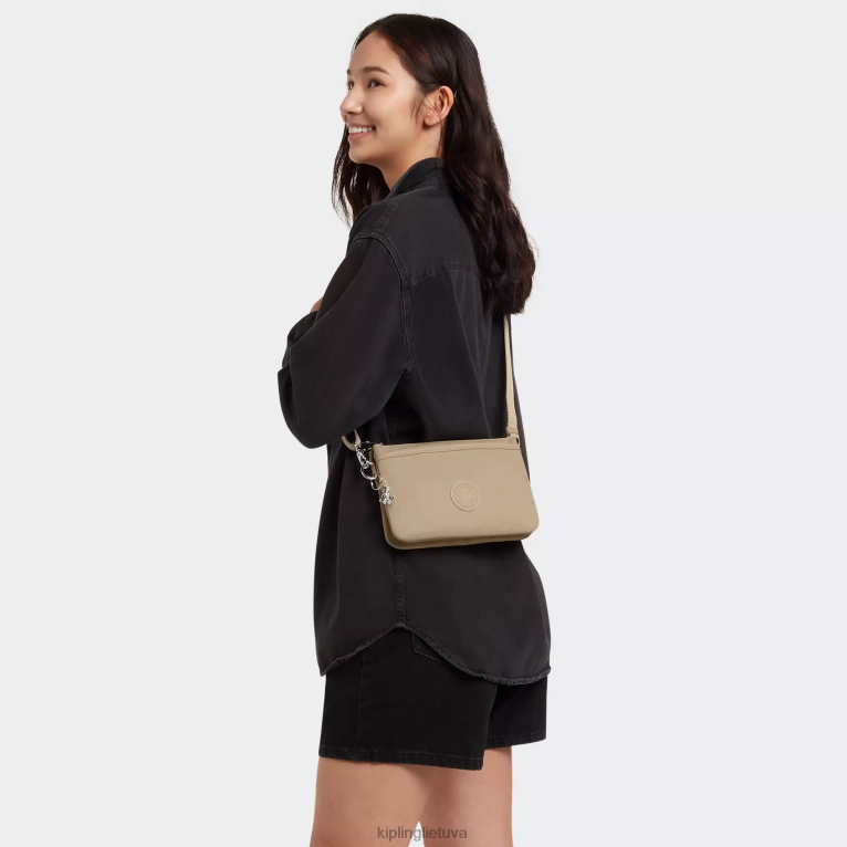 \"maišeliai\" riri crossbody krepšys 22V8R66 Kipling moterys natūrali smėlio spalvos