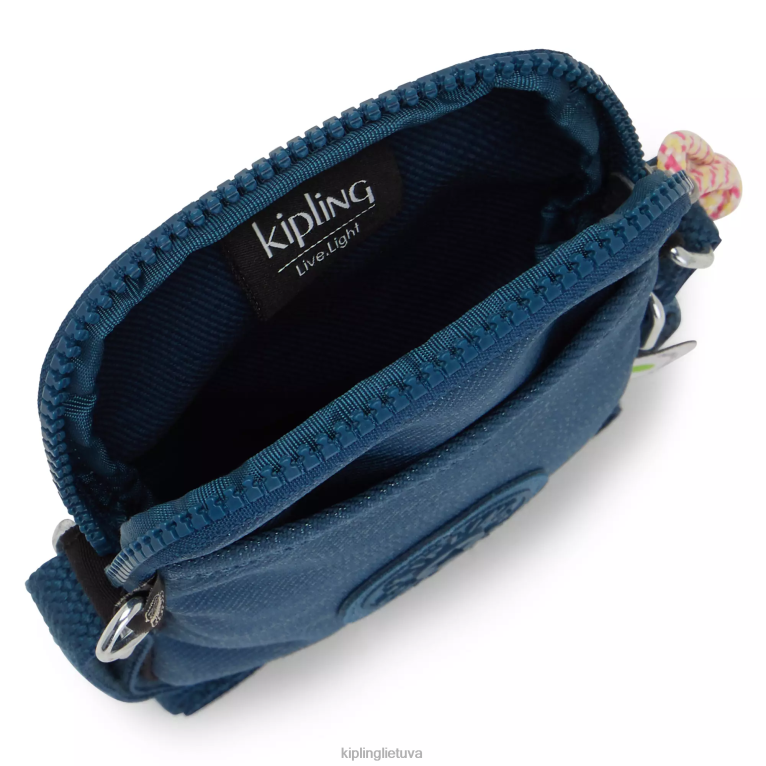 \"maišeliai\" sutampa crossbody telefono krepšys 22V8R182 Kipling moterys austa žalsvai melsva