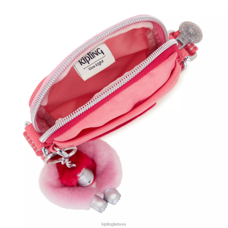 \"maišeliai\" sutampa crossbody telefono krepšys 22V8R26 Kipling moterys linksma rožinė linksmybė