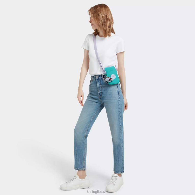 \"maišeliai\" sutampa crossbody telefono krepšys 22V8R49 Kipling moterys banglentininkas žalias