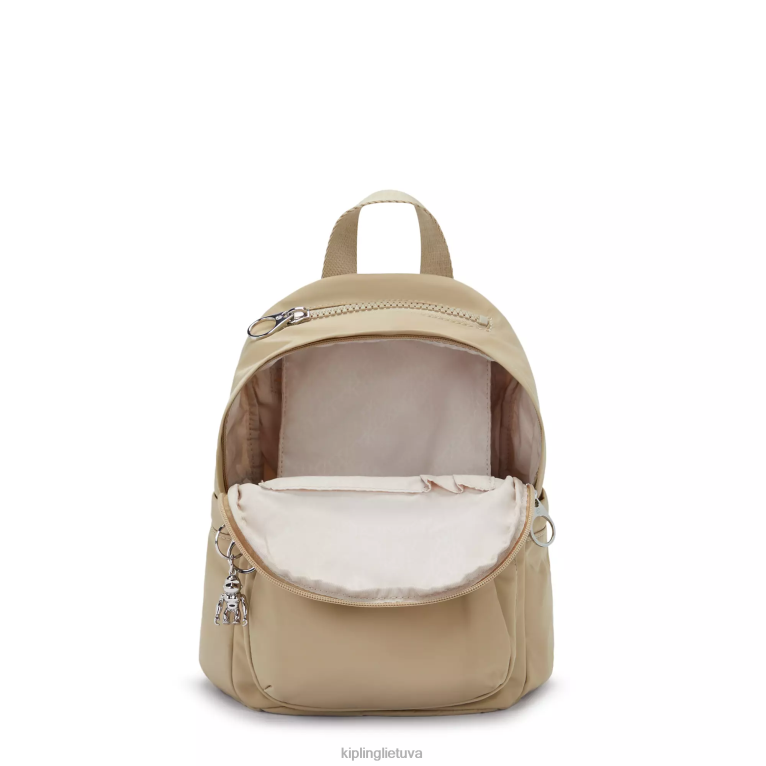 \"maišeliai\" delia mini kuprinė 22V8R368 Kipling moterys natūrali smėlio spalvos