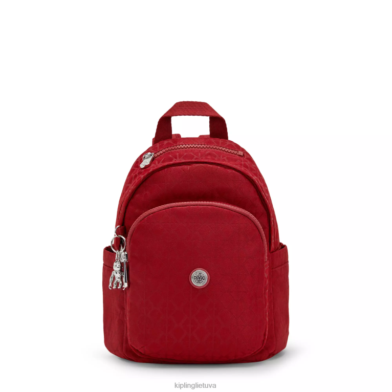 "maišeliai" delia mini kuprinė 22V8R387 Kipling moterys parašas raudonas