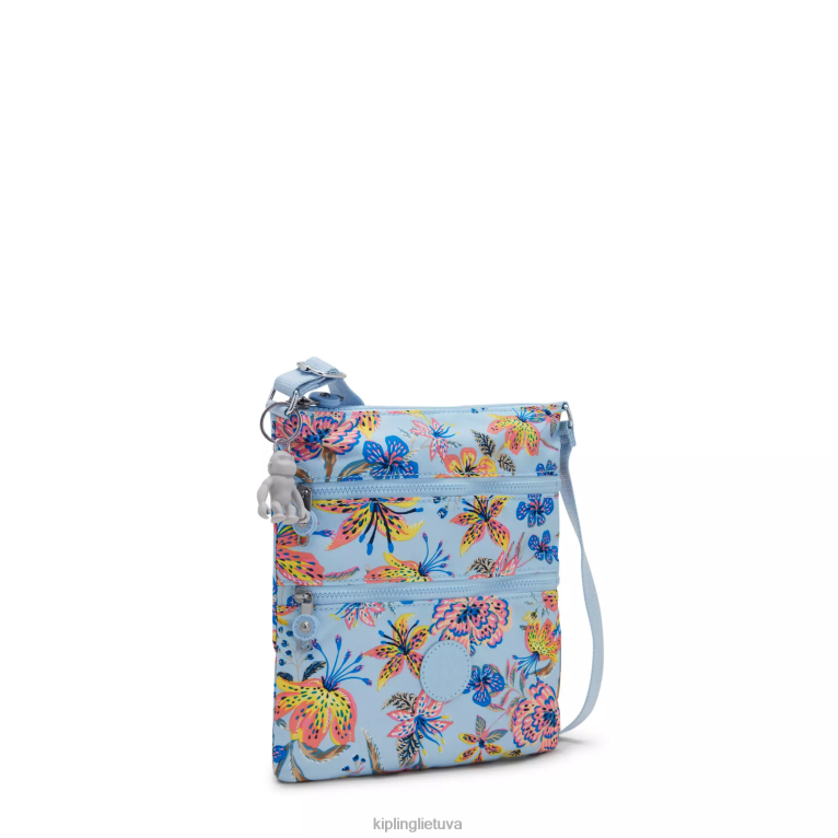 \"maišeliai\" keiko margintas crossbody mini krepšys 22V8R6 Kipling moterys laukinės gėlės