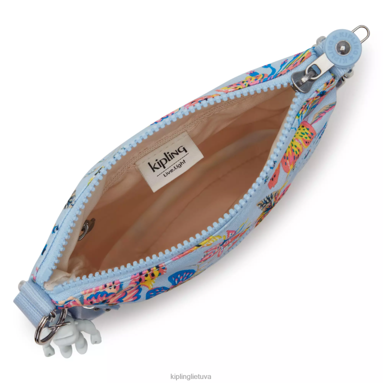 \"maišeliai\" keiko margintas crossbody mini krepšys 22V8R6 Kipling moterys laukinės gėlės