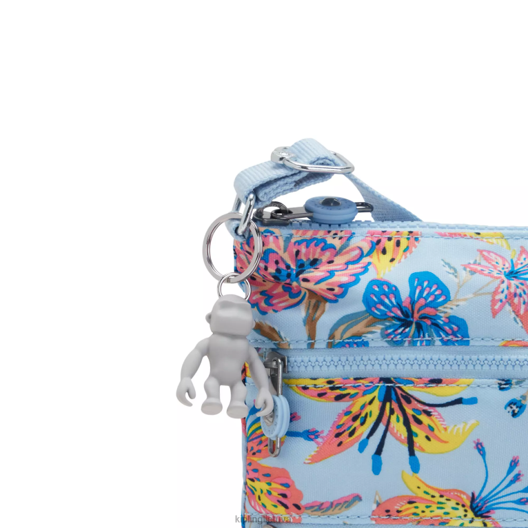 \"maišeliai\" keiko margintas crossbody mini krepšys 22V8R6 Kipling moterys laukinės gėlės