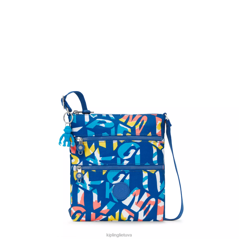 "maišeliai" keiko margintas crossbody mini krepšys 22V8R7 Kipling moterys neoninis