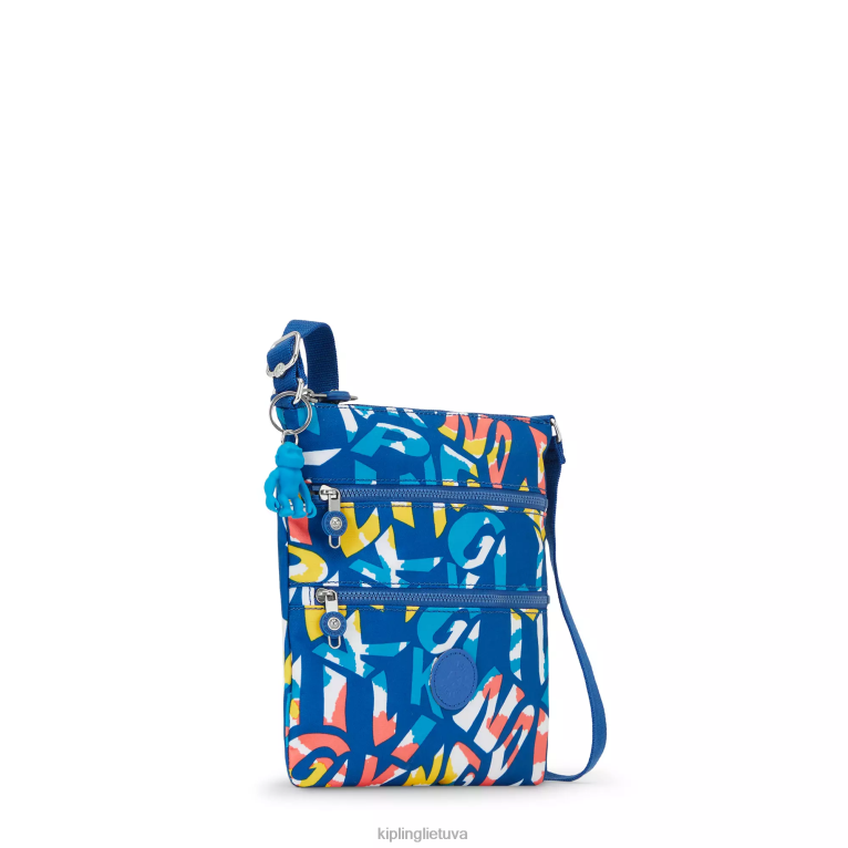 \"maišeliai\" keiko margintas crossbody mini krepšys 22V8R7 Kipling moterys neoninis